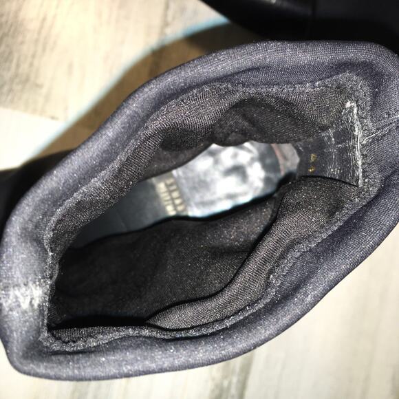 Stuart Weitzman Neoprene Sock Boot Womens 7.5 Narrow Black Bootie Minimalist Y2K - Picture 5 of 12